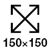 Rozměr 150x150 mm